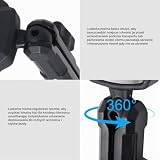 Hoypeyfiy Składane lusterko motocyklowe Adventure, regulowane 360°, kompatybilne z większością motocykli, quadów i skuterów