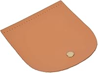 Vista 3 de Zerodis Accesorios de costura de cuero DIY, bolsa Flip Cover Split cuero hebilla magnética oval monedero inferior para ganchillo 5.0x5.4 in