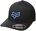 Fox Big Boys' Legacy Logo Flexfit Hat, Black/Blue, OS
