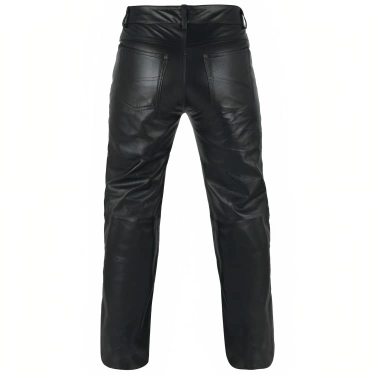 RIZING STAR Leather Pants Jeans Style Motorcycle Riding Pants for Biker3