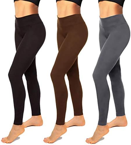 3 Pack High Waist Leggings for Women 