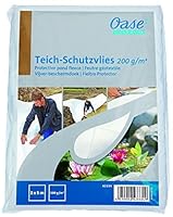 OASE 43334 Teich-Schutzvlies 200 g/m² / 2 x 5 m, weiß - Folienunterlagen, Teichschutzvliese, Teichfolienunterlage