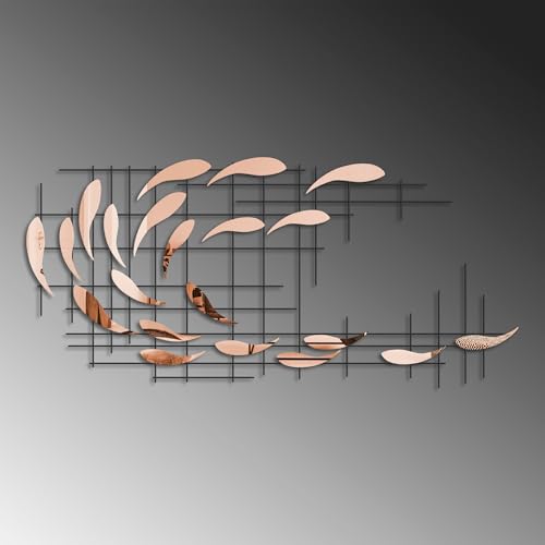 Accessoire mural décoratif grand format métal design noir industriel - 5