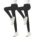 iLover Toddler Girls Cute Skinny Stretch Athletic Leggings Little Kids High Waisted Solid Yoga Pants