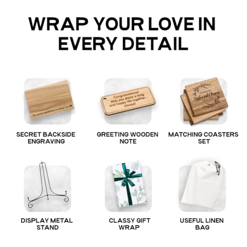 Tabla de Cortar Personalizada de Madera de Nogal – Grabado Personalizado con Nombre Familiar – 12x16 Pulgadas – Regalo para Aniversario, Boda, Navidad, Inauguración de Hogar, Día de la Madre – Ideal para Padres y Amigos miniatura 4
