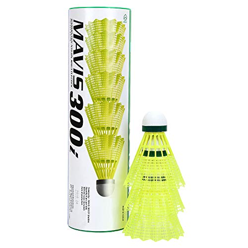 YONEX Mavis 300 volants badminton nylon jaune boite de 12 volants vitesse moyenne 78