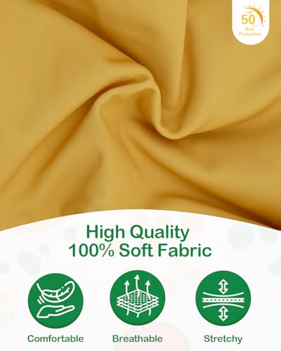 Image of CuteBone Dog Dress for Small Dogs Girl, Spotted Summer Dresses with Bow & Ruffle Sleeve, UPF50+ Sun Protection, Cute Pet Clothes for Puppy for Birthday Wedding Party Beach ZSFX05L