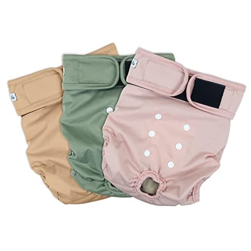 Grecle Washable Female Dog Diapers Premium Reusable Diapers for