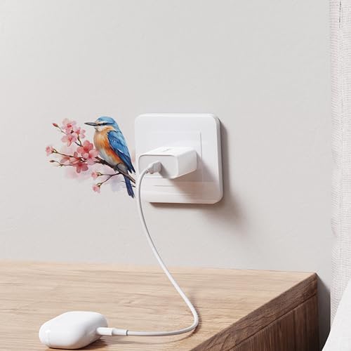 TINGWEN 5 Pièces Autocollants en PVC Décoratifs pour Interrupteurs, Autocollants Adhésifs pour Interrupteurs de Plantes Vertes, Autocollants pour Interrupteurs de Lumière, Auto-adhésifs pour Salon – vue 7