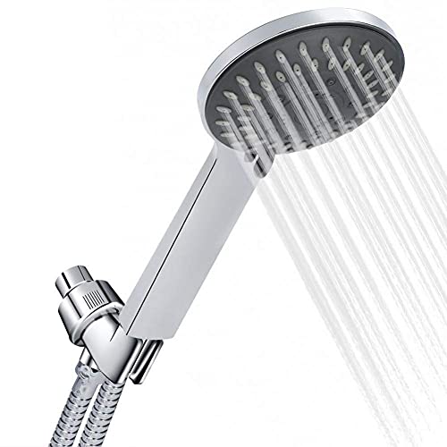 Pomme de douche haute pression abs avec support réglable pour salle de bain