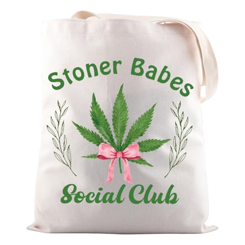 JNIAP Marijuana Leaf Tote Bag for Stoners