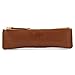 Londo Echtleder Federmäppchen mit Reißverschluss - Bleistift Beutel (Braun)