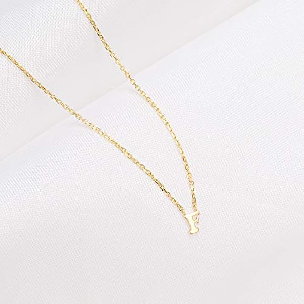 Pernille Corydon Urban Notes Collection bokstavskedja guld F damer halsband liten bokstav silver förgylld högglans – N940ABCFg