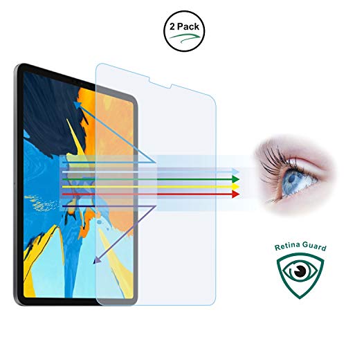 Entwth Anti Blue Light Tempered Glass Screen Protector[2 Pack] For Ipad Air 10.9"(5Th/4Th Gen 2022/2020) & Ipad Pro 11-Inch(4Th/3Rd/2Nd/1St Gen 2022/2021/2020/2018)[Eye Care,Relieve Eye Fatigue]Blocks Excessive Harmful Blue Light & Uv 9H Anti-Scratches #TOP7