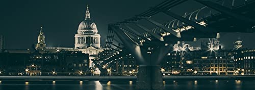 Preisvergleich Produktbild hansepuzzle 54653 - London Puzzle 1000 Teile / Reisen mit hochwertiger Puzzle Aufbewahrung: Kartonbox und Wieder verschließbarem Beutel / Puzzle-Maße: 90 x 31,7 cm