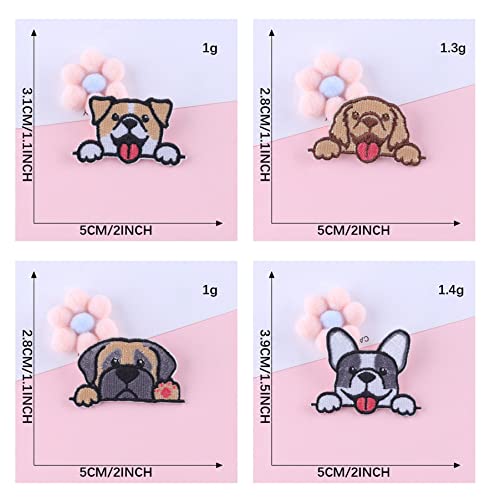 9 Pieces Cute Small Pocket Dog Patch, Kawaii Self-Adhesive/Iron On Patches For Diy Laptop/Notebook Skirt Backpack Clothes #TOP4