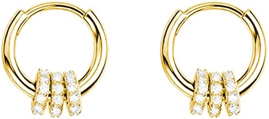 SLUYNZ 925 Sterling Silver Cartilage Hoop Earrings for Women Small Hoop Earrings Huggie Helix Piercing Hoop