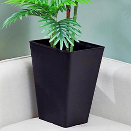 Pot de fleurs décoratif pour l'extérieur grand format carré résine