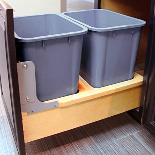 Dowell 4006 0215/0218/0221 Single/Double Waste Basket Pullout For B15/B18/B21 Cabinet (For B18 Cabinet) #TOP6