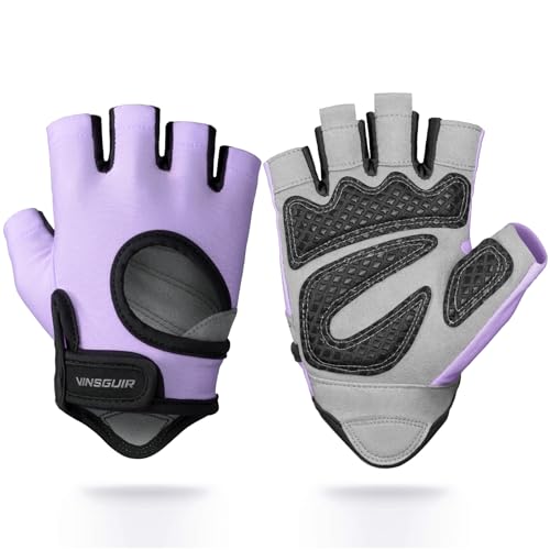 Image of VINSGUIR Workout Gloves for Men and Women, Weight Lifting Gloves with Excellent Grip, Lightweight for Gym Exercise, Cycling, Cross Training, Pull ups, Fitness, Climbing and Rowing