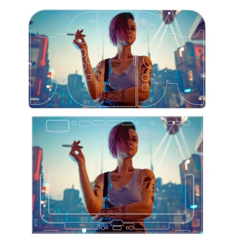 Switch2�Ή� �X�e�b�J�[ �T�C�o�[�p���N2077 �W���f�B �t���X�e�b�J�[ ����/�w��h�~ �ی�t�B���� �h�b�N���O���b�v�X�V�[���t�� �\��t���ȒP �A�N�Z�T���[ ���蕨