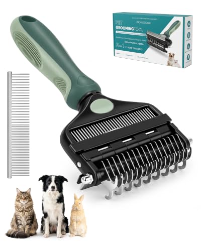Brosse Pour Chien – Peigne 3-en-1 Double Face, Retrait Efficace Des Poils