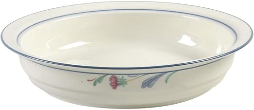 Lenox Poppies on Blue Chinastone Open Vegetable Bowl
