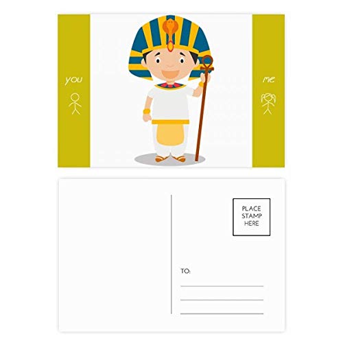 Carte postale Egypte Cartoon lot de 20 | Idée cadeau pour correspondance et merci