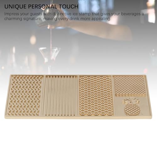 Molde de cubo de hielo de cobre para cócteles miniatura 7