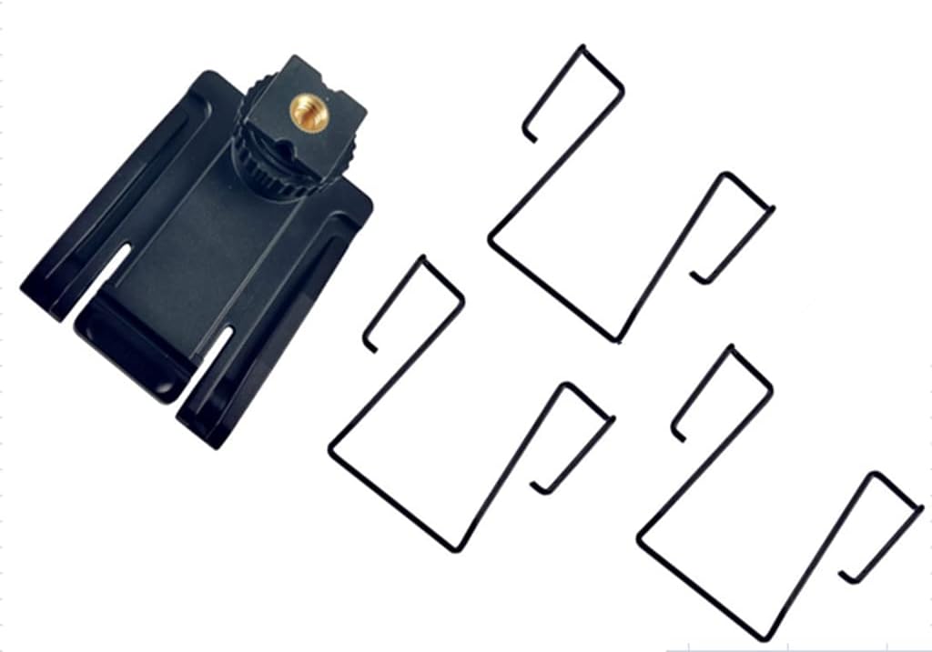 Kicada Hot Shoe Adapter and Extra Back Wire Clip, Camera