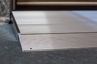 EZ-ACCESS TRANSITIONS Aluminum Threshold Ramp with Adjustable Height up to 2-3/4", 12" L