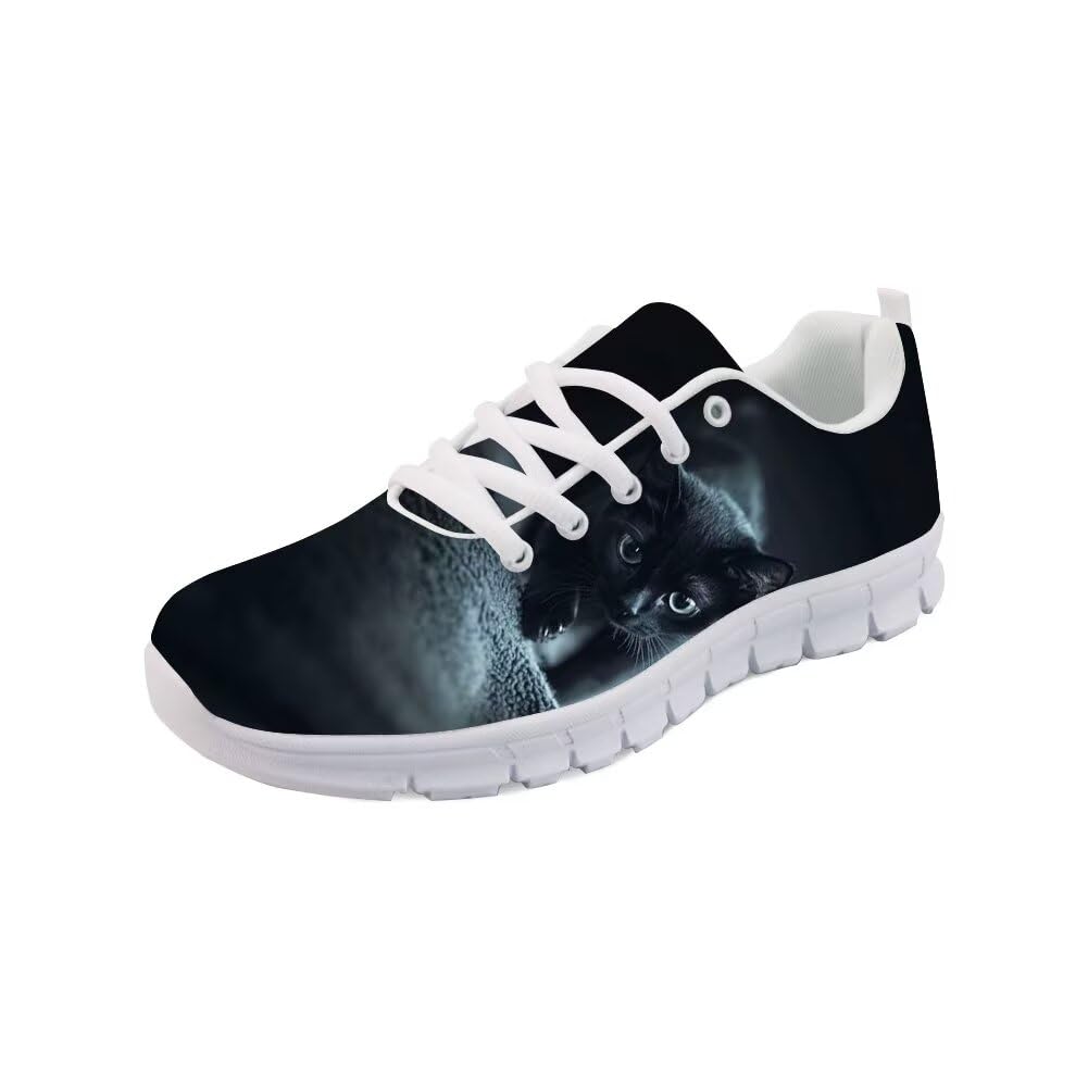 Forchrinse Cat Galaxy Print Walking Shoes Unisex Fashion Sneakers Tennis Running Shoes for Women Men