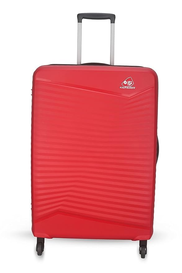 Image of American Tourister Plastic Kamiliant Polycarbonate 79 Cm 4W Hard Spinner Strolly /Luggage /Trolley Bag (W.RED)