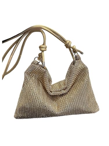 MakeMeChic Women's Rhinestone Purse Sparkly Shoulder Cluth Evening Party Crossbody Handbag