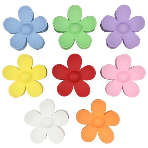 Pinzas para el pelo mate con forma de flor Merdia de sujeción fuerte para mujer