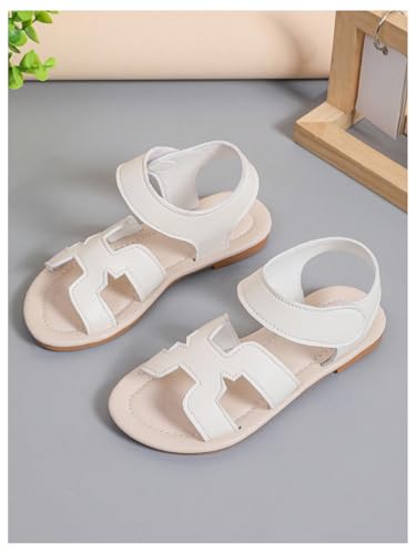 GORGLITTER Girl's Cut Out H Band Dressy Flats Open Toe Ankle Strap Cute Vacation Slide Sandals3