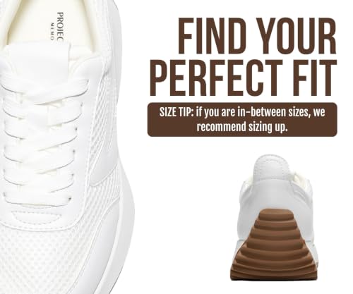 Image of Project Cloud Womens Sneakers - Memory Foam Insole and Lightweight Spring Shoes - Non-Slip Lace Up Trendy Shoes - Fashion Sneakers for Women 2026