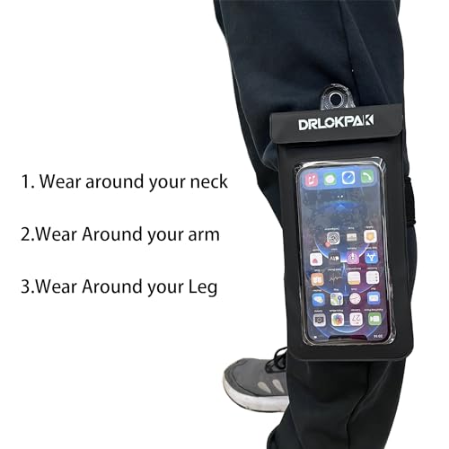 DRLOKPAK Waterproof Phone Case Armband Surfing Dry Bag Floating Waterproof Pouch Holder for iPhone 15 14 13 12 Pro Max XS Plus Se Galaxy S23 + Ultra W24 Google LG Phone up to 7inch (Orange) by DRLOKPAK - Image 9