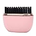 TARSHYRY Mini Hair Straightener Brush, PTC Fast Heating 30S USB Rechargeable Hot Brush with 3 Adjustable Temperature 160C 180C 200C, for All Hair Types (Pink)