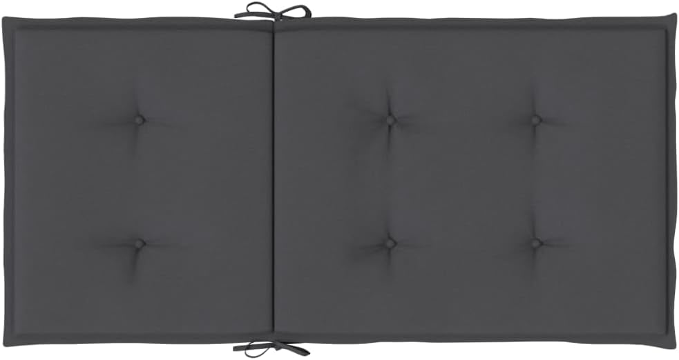 vidaXL Lowback Chair Cushions 6 Pcs, Seat Cushion, Sofa Cushion for OutdoorGarden Patio Furniture, Chair Pad, Melange Anthracite Fabric