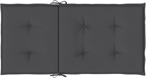 Miniatura 7 de Cojines de silla Lowback, 6 unidades, color antracita mezcla de 39.4 x 19.7 x 1.6 pulgadas, cojines de tela para Sillas De Comedor, cojines y