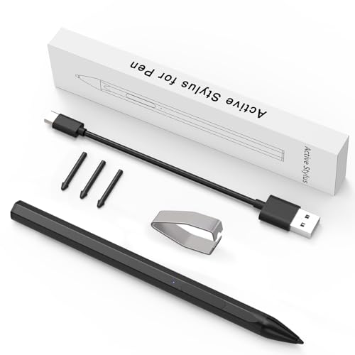 MPP 2.0 ASUS - Penna stilo per Transformer/Vivobook Flip/Notebook Touchscreen Laptop/Tablet, ricaricabile, sensibilità alla pressione 4096, protocollo Microsoft MPP, nero