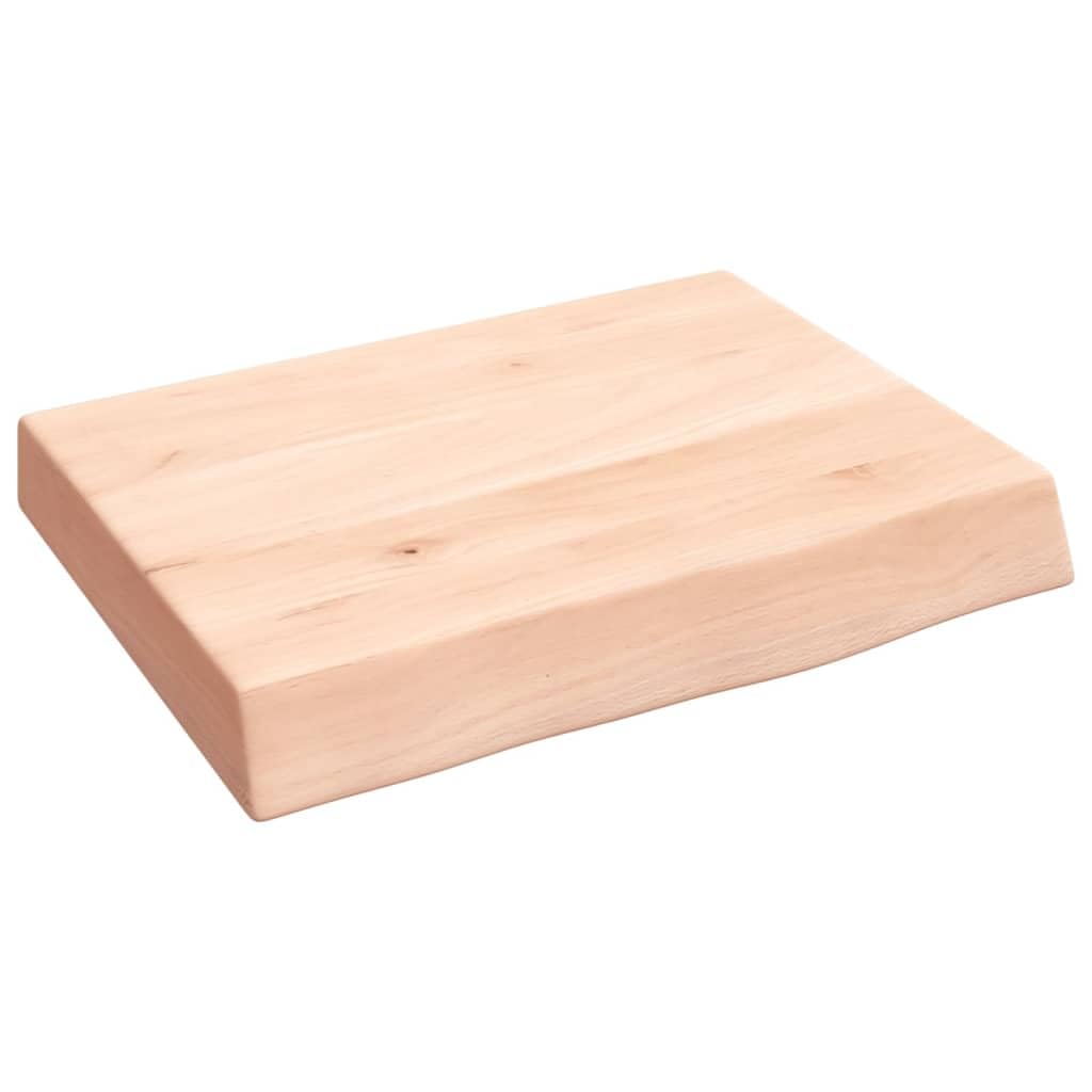 Blat z litego dębu 40x30x(2-6) cm, taca z surowego drewna nieobrobionego