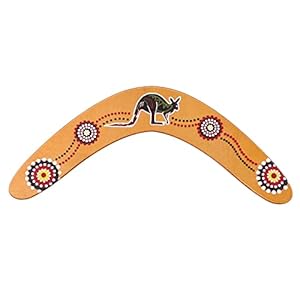 FAVOMOTO Fliegen Boomerang Holz Rückkehr Boomerang Sport Bumerang V- Förmigen Schnelle Fangen Boomerang Sport Spielzeug für Spiele Im Freien