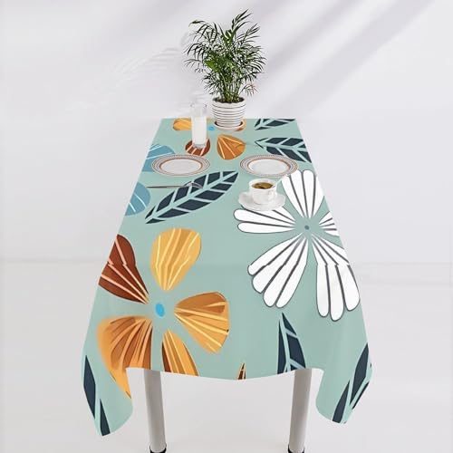 Nappe en lin antitache pour table rustique - Protection durable 140x140