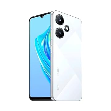 Smartphone Infinix Hot 30i, 4 GB de RAM, 128 GB, Câmera Dupla de 50 MP, Bateria de 5000mAh, Tela HD+ de 6,6”, Chip Duplo, Branco