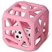 Malarkey Kids Chew Cube - from The Makers of The Munch Mitt - Easy-Grip TEETHER Rattle - Pink