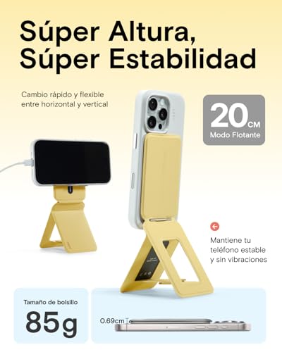 Soporte para teléfono y trípode móvil MOFT para iPhone 17/16/15 con 3 modos de ángulo ajustable 6