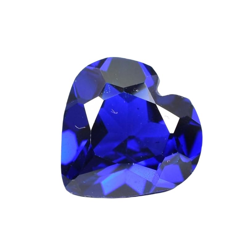 Tanzanite facettée en cœur 11x11mm, pierre naturelle pour création de bijou DIY