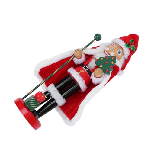 PRETYZOOM 1 Pc Cascanueces Decoración Interior Flores Artificiales Decoraciones Decoración Estacional Dulce Figurilla Luces De Hadas Ornamento Árbol De Navidad Equipo Guirnalda Algodón Rojo